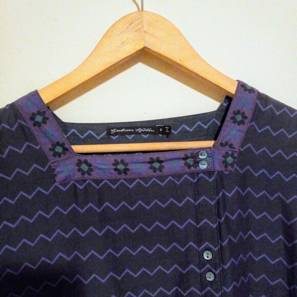 Gudrun Sjoden Oversized Drop Waist Babydoll Dress-Small-Organic Cotton & Silk - Picture 3 of 8